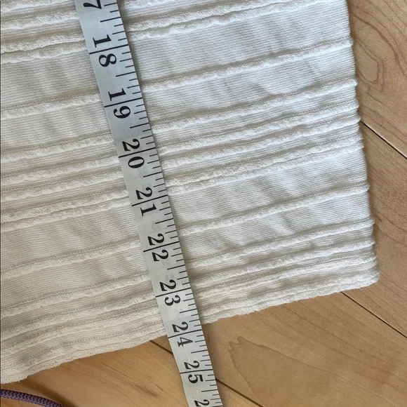 LOFT Ivory Textured Short Sleeve Top small Cream - Picture 5 of 6